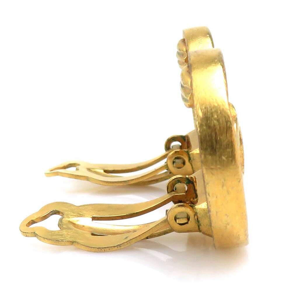 Chanel Cc Logo Clip-On Earrings Gold- #210022C44B - Picture 2 of 5